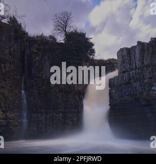 High Force Wasserfall in Middleton in Teesdale, Durham, Großbritannien Stockfoto