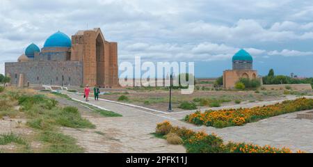 Khodja Ahmet Yasawi Mausoleum, Unesco-Weltkulturerbe, Turkistan, Südregion, Kasachstan Stockfoto