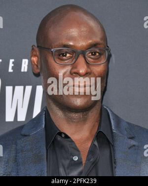 Los Angeles, USA. 15. Mai 2019. Lance Reddick trifft am Mittwoch, den 15. Mai 2019, bei Lionsgate's „John Wick: Chapter 3 - Parabellum“ Los Angeles Special Screening ein, das am TCL Chinese Theater in Hollywood, Kalifornien, stattfindet. (Foto: Sthanlee B. Mirador/Sipa USA) Guthaben: SIPA USA/Alamy Live News Stockfoto