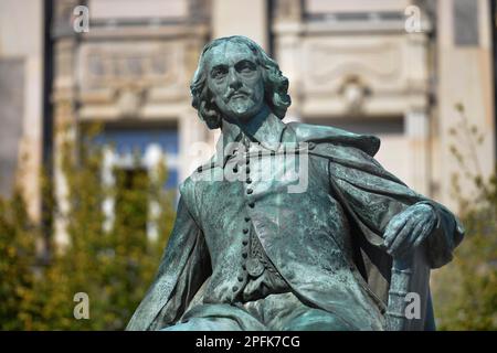 Otto von Guericke, bei der Hauptwache, Magdeburg, Sachsen-Anhalt, Deutschland Stockfoto