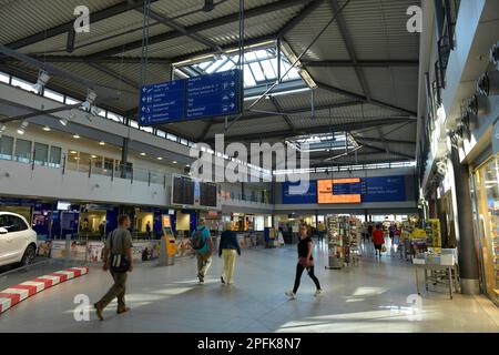 Haupthalle, Flughafen, Leipzig, Sachsen, Deutschland Stockfoto