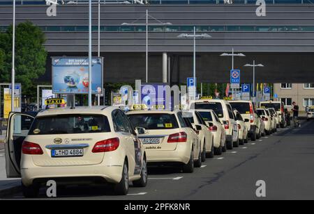 Taxis, Flughafen, Leipzig, Sachsen, Deutschland Stockfoto