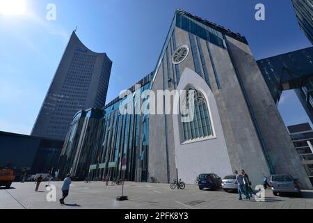 New Augusteum, Paulinum, Universität, Augustplatz, Leipzig, Sachsen, Deutschland Stockfoto