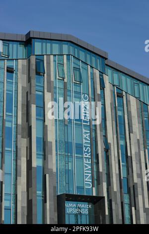 Neuaugusteum, Universität, Augustplatz, Leipzig, Sachsen, Deutschland Stockfoto