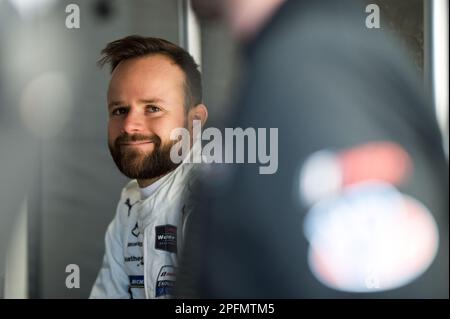 GOUNON Jules (Fra), WeatherTech Racing, Mercedes AMG GT3, Portrait während der Mobil 1 zwölf Stunden Sebring 2023, 2. Runde der IMSA SportsCar Championship 2023, vom 15. Bis 18. März 2023 auf der Sebring International Raceway in Sebring, Florida, USA - Foto Jan Patrick Wagner/DPPI Gutschrift: DPPI Media/Alamy Live News Stockfoto