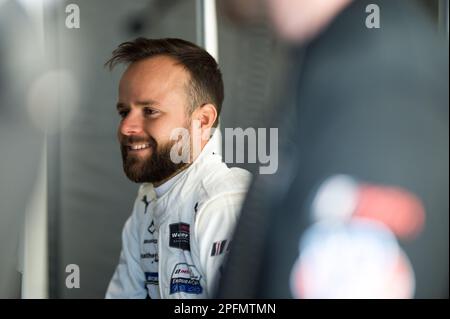 GOUNON Jules (Fra), WeatherTech Racing, Mercedes AMG GT3, Portrait während der Mobil 1 zwölf Stunden Sebring 2023, 2. Runde der IMSA SportsCar Championship 2023, vom 15. Bis 18. März 2023 auf der Sebring International Raceway in Sebring, Florida, USA - Foto Jan Patrick Wagner/DPPI Gutschrift: DPPI Media/Alamy Live News Stockfoto