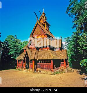 Stabkirche in Oslo, Norwegen Stockfoto