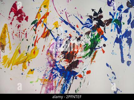 Abstrakte Kunst mit wasserfarbenem Hintergrund Stockfoto