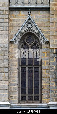 Fenster zur Kathedrale des Heiligen Petrus von Alcantara in Petropolis, Rio de Janeiro, Brasilien Stockfoto