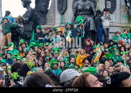 St. Patricks Day Parade Feierlichkeiten Dublin Irland 2023 Stockfoto