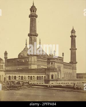 Moschee in Asophoo Dowlahs Emambara, jetzt als Krankenhaus 1858 von Felice Beato verwendet Stockfoto