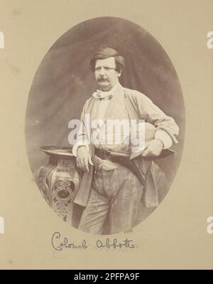 Portrait von Colonel Abbott, Generalinspektor von Ordnance 1858, von Felice Beato Stockfoto