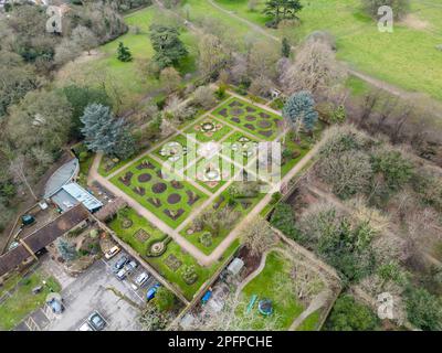 Sunbury Walled Gardens, Sunbury Park, Sunbury-on-Thames, Surrey, Großbritannien. Stockfoto