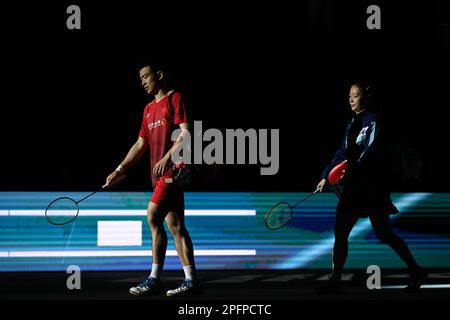 Utilita Arena, Birmingham, Großbritannien. 18. März 2023. 2023 YONEX All England Open Badminton Championships, Halbfinaltag 5; Punkte: Action Plus Sports/Alamy Live News Stockfoto