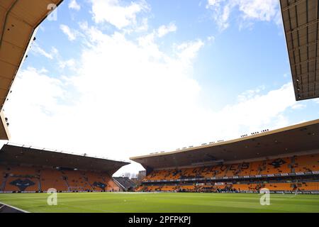 18. März 2023; Molineux Stadium, Wolverhampton, West Midlands, England; Premier League Football, Wolverhampton Wanderers gegen Leeds United; The Molineux Stadium Credit: Action Plus Sports Images/Alamy Live News Stockfoto