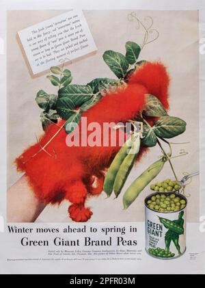 Vintage „Life“ Magazine 11. Januar 1943 Ausgabe Werbung, USA Stockfoto