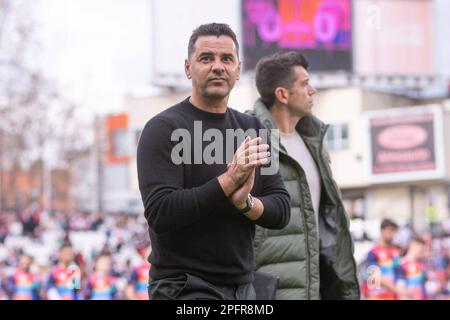 Madrid, Spanien. 18. März 2023. 18. März 2023; Stadion Vallecas, Madrid, La Liga Santander, Rayo Vallecano vs Girona 900/Cordon Press Credit: CORDON PRESS/Alamy Live News Stockfoto