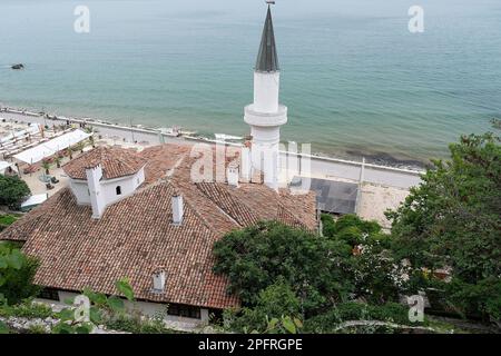 Residenz der rumänischen Königin Mariа am Schwarzen Meer in Balchik, Bulgarien Stockfoto