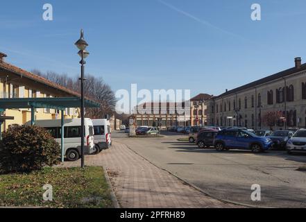 COLLEGNO, ITALIEN - CIRCA JANUAR 2023: La Certosa ehemaliges Kloster und Nervenklinik Stockfoto