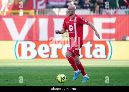 Monza, Italien. 18. März 2023. Luca Caldirola (AC Monza) während des Spiels AC Monza gegen US Cremonese, italienische Fußballserie A in Monza, Italien, März 18 2023 Kredit: Independent Photo Agency/Alamy Live News Stockfoto