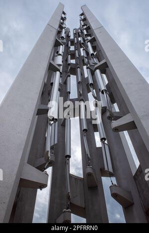 Tower of Voices auf Flug 93 National Memorial in Pennsylvania, USA. Stockfoto