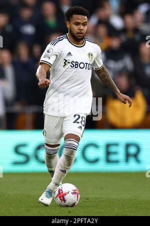 Wolverhampton, Großbritannien. 18. März 2023. Weston McKennie von Leeds United während des Premier League-Spiels in Molineux, Wolverhampton. Der Bildausdruck sollte lauten: Darren Staples/Sportimage Credit: Sportimage/Alamy Live News Stockfoto