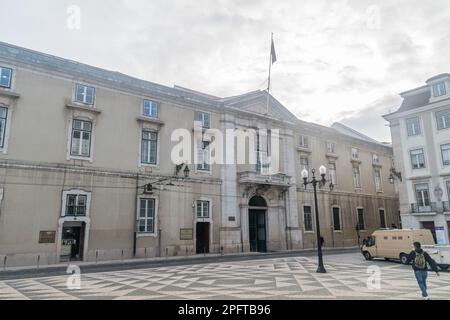 Lissabon, Portugal - 5. Dezember 2022: Der Sitz des Berufungsgerichts von Lissabon ist ein portugiesisches oberstes Gericht. Stockfoto