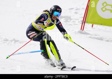 Soldeu El Tarter, Grandvalira, Andorra. 18. März 2023. Audi FIS Ski World Cup Damen Giant Slalom; Kredit: Action Plus Sports/Alamy Live News Stockfoto