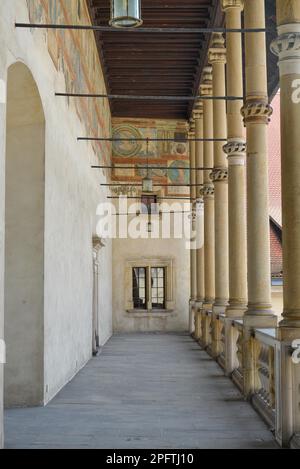 Arkade, Innenhof, Königliches Schloss, Wawel, Krakau, Polen Stockfoto