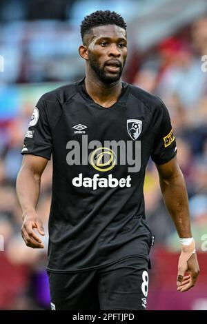 Jefferson Lerma #8 of Bournemouth während des Premier League-Spiels Aston Villa vs Bournemouth at Villa Park, Birmingham, Großbritannien, 18. März 2023 (Foto: Ben Roberts/News Images) Stockfoto