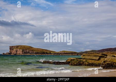 Alte Shoremore Strand, Westküste, Scotland, UK Stockfoto