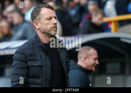 Millwall Manager Gary Rowett während des Sky Bet Championship-Spiels Millwall vs Huddersfield Town at the Den, London, Großbritannien, 18. März 2023 (Foto: Arron Gent/News Images) Stockfoto