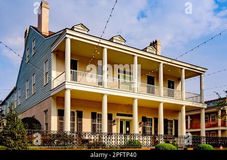 Fort Conde Inn ist am 8. März 2023 in Mobile, Alabama, abgebildet. Das Inn befindet sich im 1836 Hall-Ford House. Stockfoto