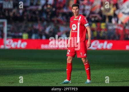 Monza, Italien. 18. März 2023. Matteo Pessina von AC Monza wurde während des Fußballspiels der Serie A 2022/23 zwischen AC Monza und US Cremonese im U-Power Stadium gesehen. Endstand: Monza 1:1 Cremonese (Foto: Fabrizio Carabelli/SOPA Images/Sipa USA). Gutschrift: SIPA USA/Alamy Live News Stockfoto