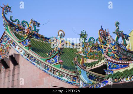 Malaysia, Penang, Georgetown, Choo Chay Keong, tempel des chinesischen Clans, Stockfoto