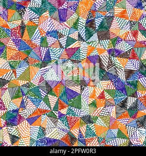 Niedriger Hintergrund für Polyskizzen. Erstaunliches quadratisches Muster. Attraktiver abstrakter Hintergrund. Vektordarstellung. Stock Vektor