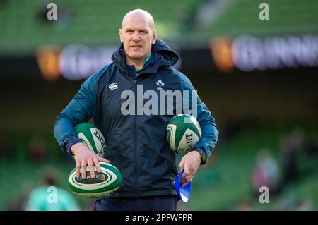 Dublin, Irland. 19. März 2023. Paul O'Connell beim Guinness Six Nations Round 5-Spiel zwischen Irland und England im Aviva Stadium in Dublin, Irland, am 18. März 2023 (Foto: Andrew SURMA/Credit: SIPA USA/Alamy Live News Stockfoto