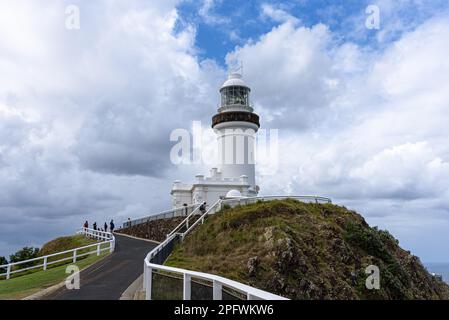 Der Leuchtturm von Cape Byron am östlichsten Punkt des australischen Festlands Stockfoto