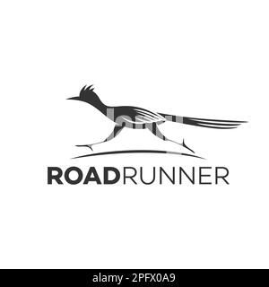 Modernes Road Running Logo. Vektordarstellung. Stock Vektor