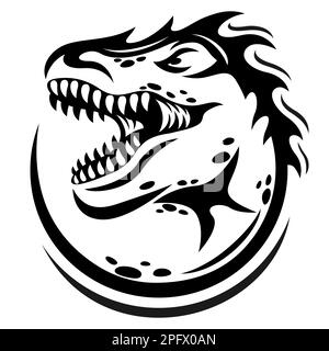 Modernes T-Rex-Logo. Vektordarstellung. Stock Vektor
