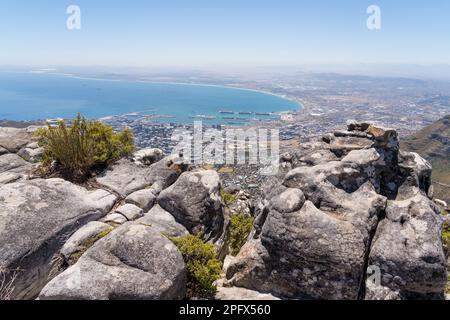 Blick vom Tafelberg Stockfoto