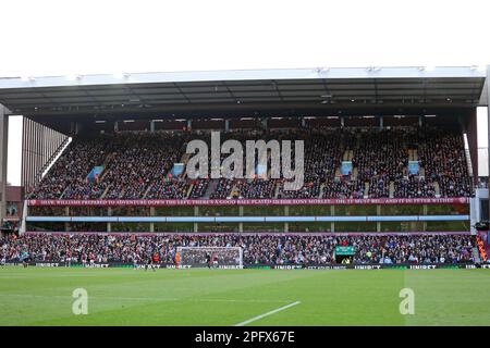 Birmingham, Großbritannien. 18. März 2023. Der Nordstand beim Spiel Aston Villa gegen AFC Bournemouth EPL, im Villa Park, Birmingham, Großbritannien, am 18. März 2023. Kredit: Paul Marriott/Alamy Live News Stockfoto