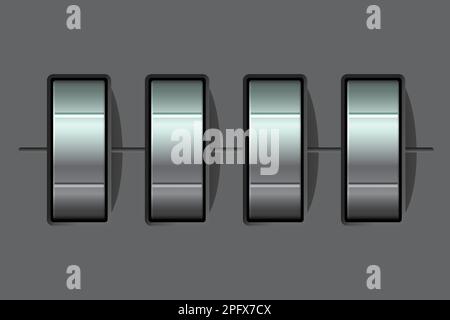 Kombination, Code-Lock-Vorlage Stock Vektor