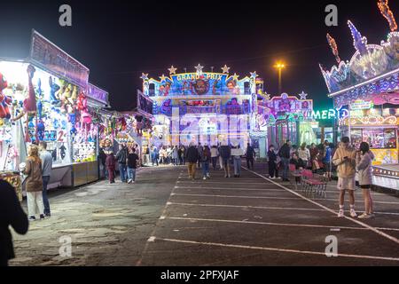 Ein Jahrmarkt in Puerto de la Cruz, Teneriffa Stockfoto