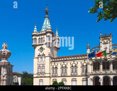 Wunderschönes Rathaus von Sintra in Portugal Stockfoto