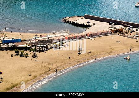 Strand an der Küste von Sorrent. Italien Stockfoto