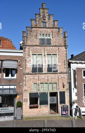 Edam, Niederlande. Februar 2023. Das älteste Haus von Edam, Holland. Hochwertiges Foto Stockfoto