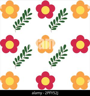 Blumenmuster. Farbenfrohes Blumenmuster. Blumenmuster. Blumenmuster Stock Vektor