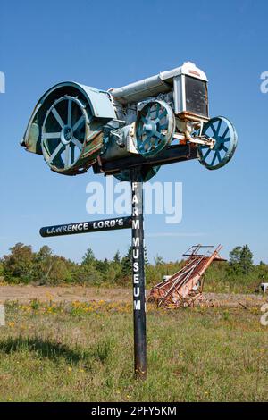 USA, Maine, Alexander, Lawrence Lord's Old Farm Museum, Route 9, The Airline, Stockfoto