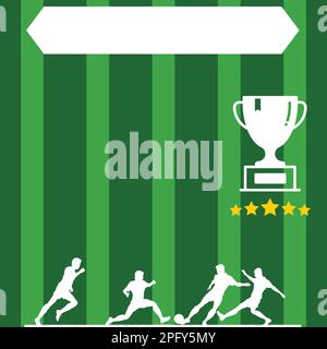 Fußball-Poster Stock Vektor